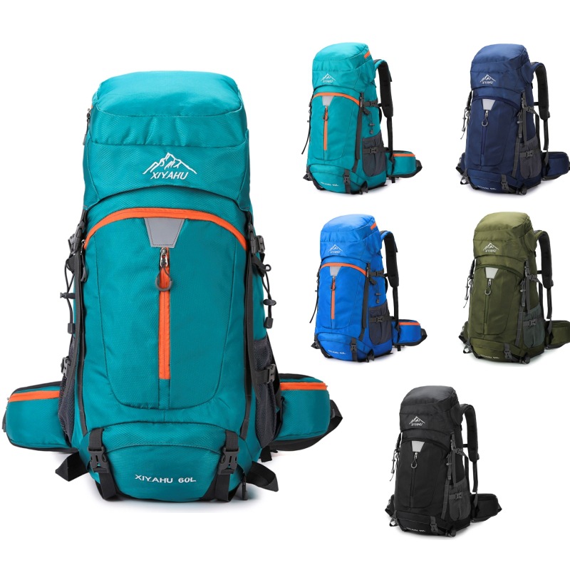 Rain Cover Backpack - 60L Camping Backpack Travel Bag For