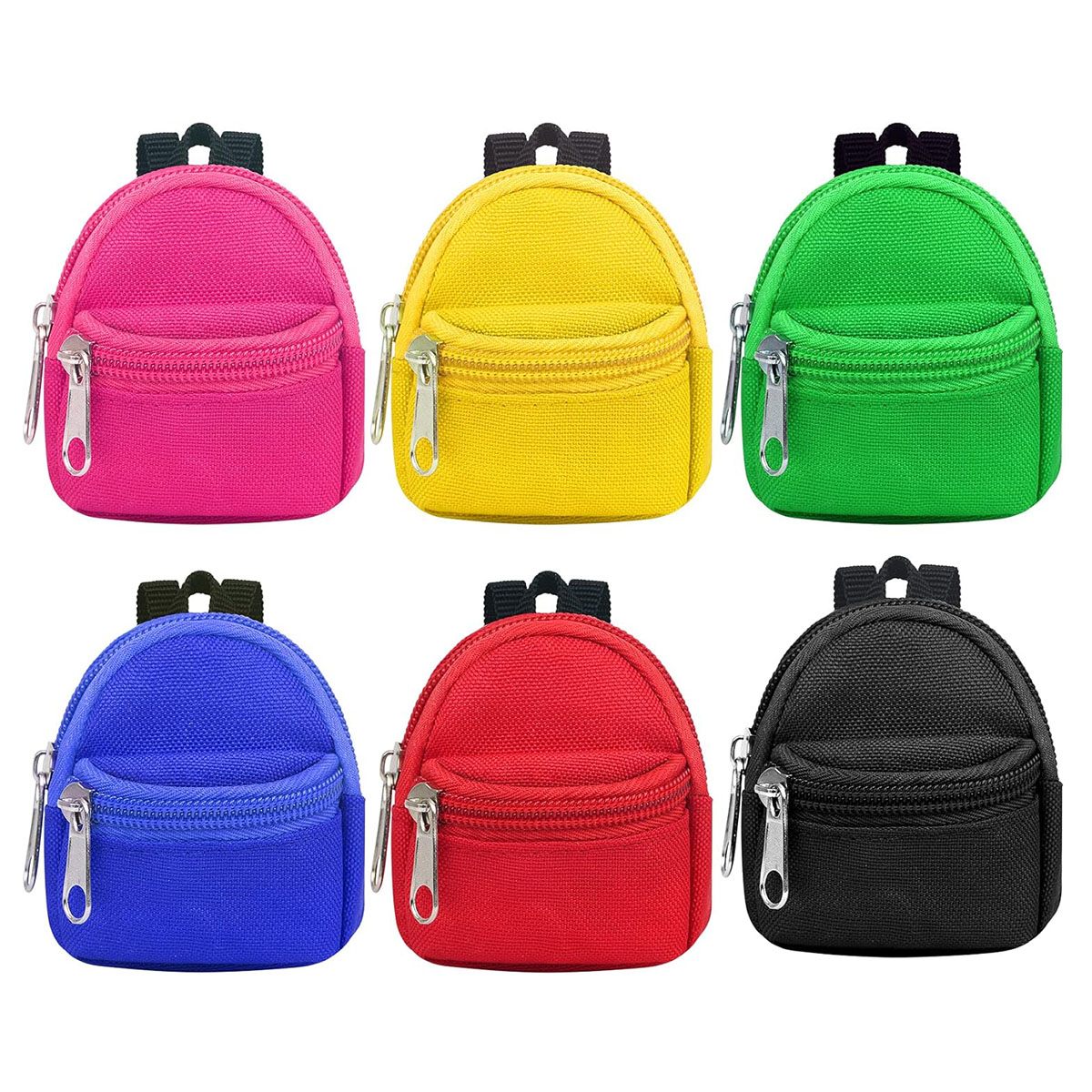 Mini Backpack Purse - Double-Shoulder Zipper Small Coin Wallet, Key