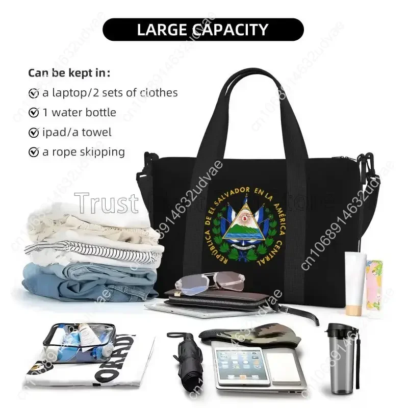 El Salvador Flag Print Duffel  - School Backpack Teen review and price