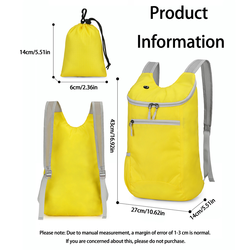 Lightweight Nylon Outdoor Spor - Foldable Backpack Small review and price