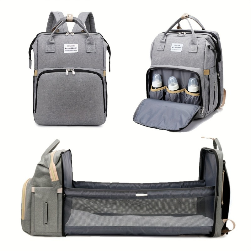 Fashionable Folding Baby Crib  - Backpack Diaper Bag review and price