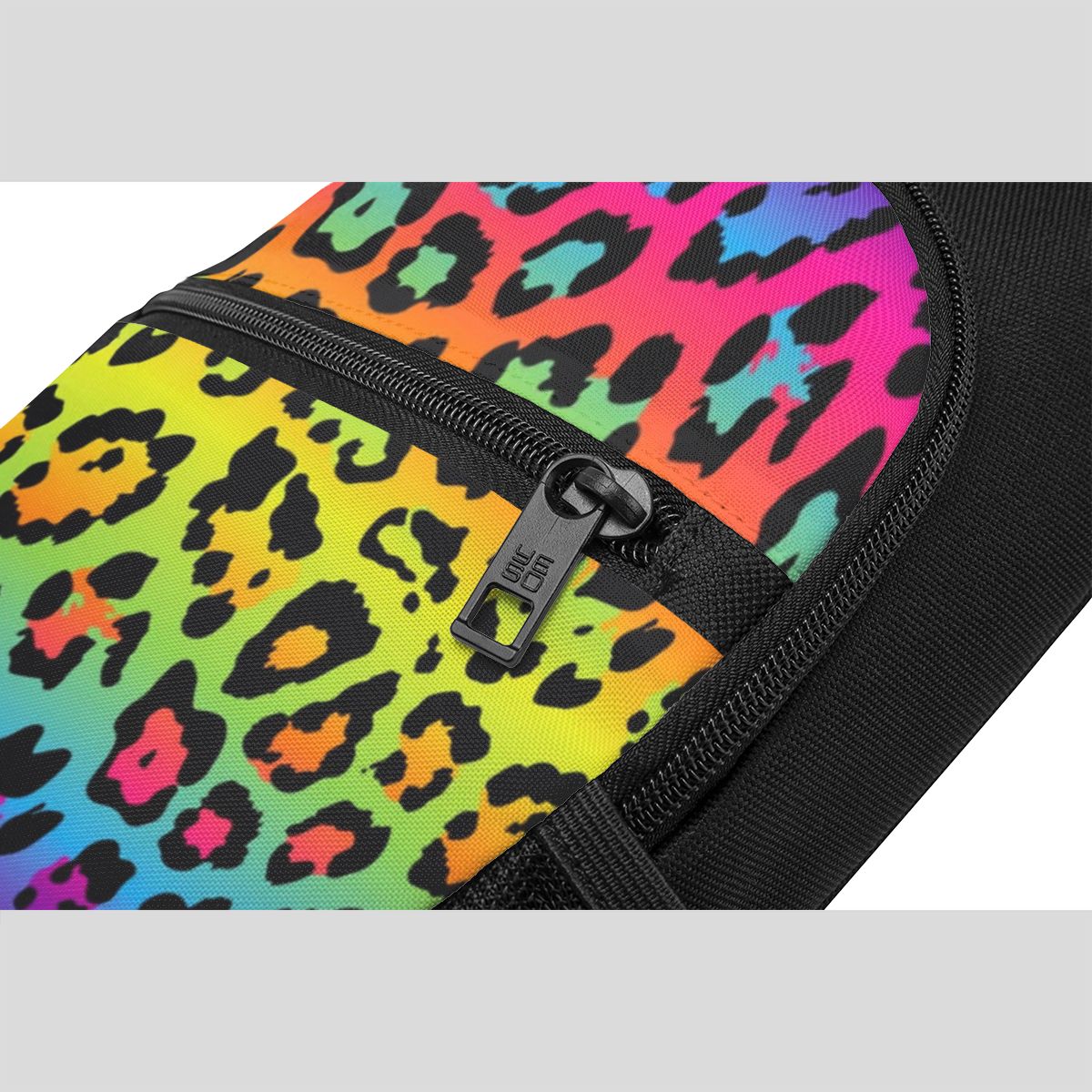 Rainbow Leopard Print Chest Ba - Sling Backpack Shoulder review and price