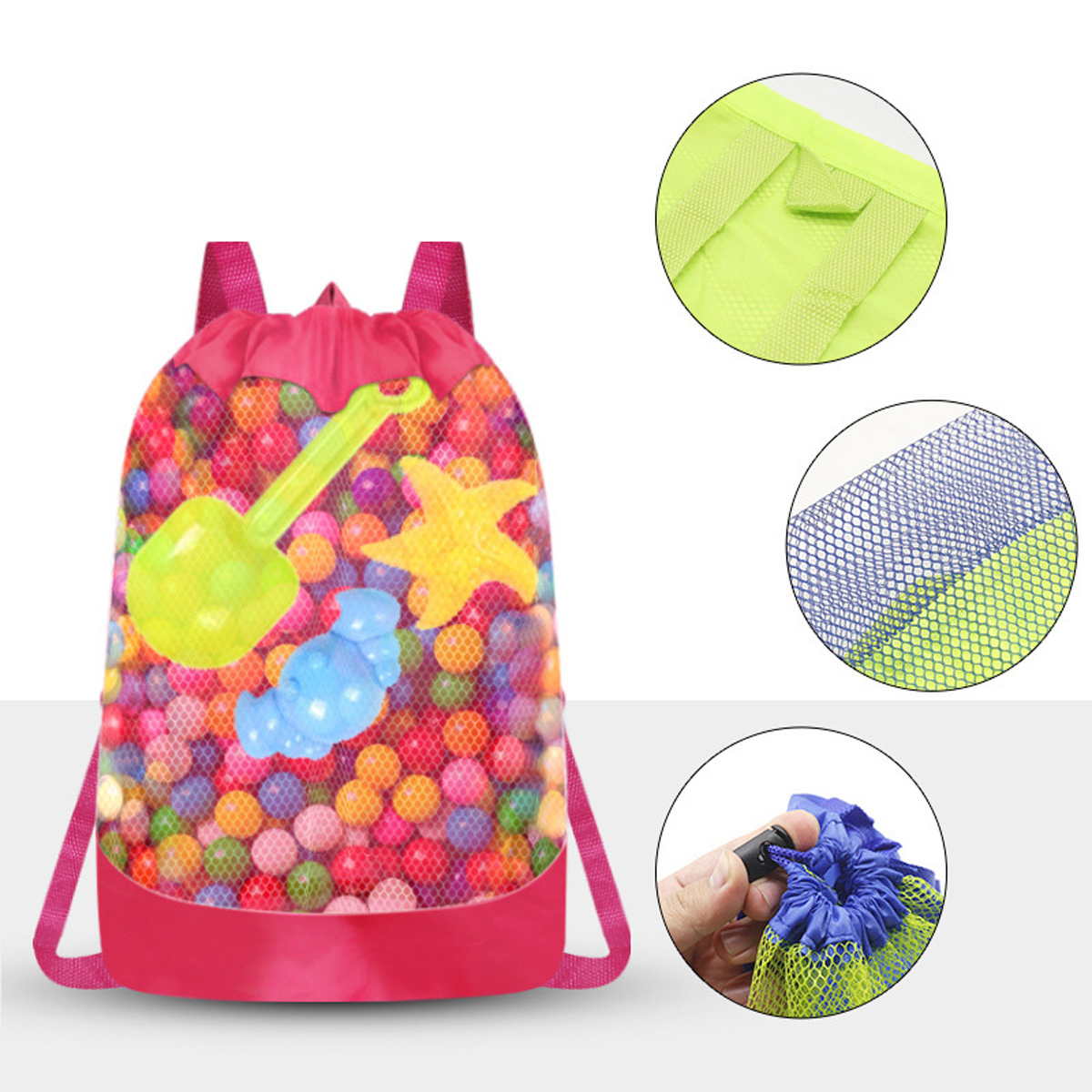 1PC Beach Bag Foldable Portabl - Foldable Backpack Small review and price