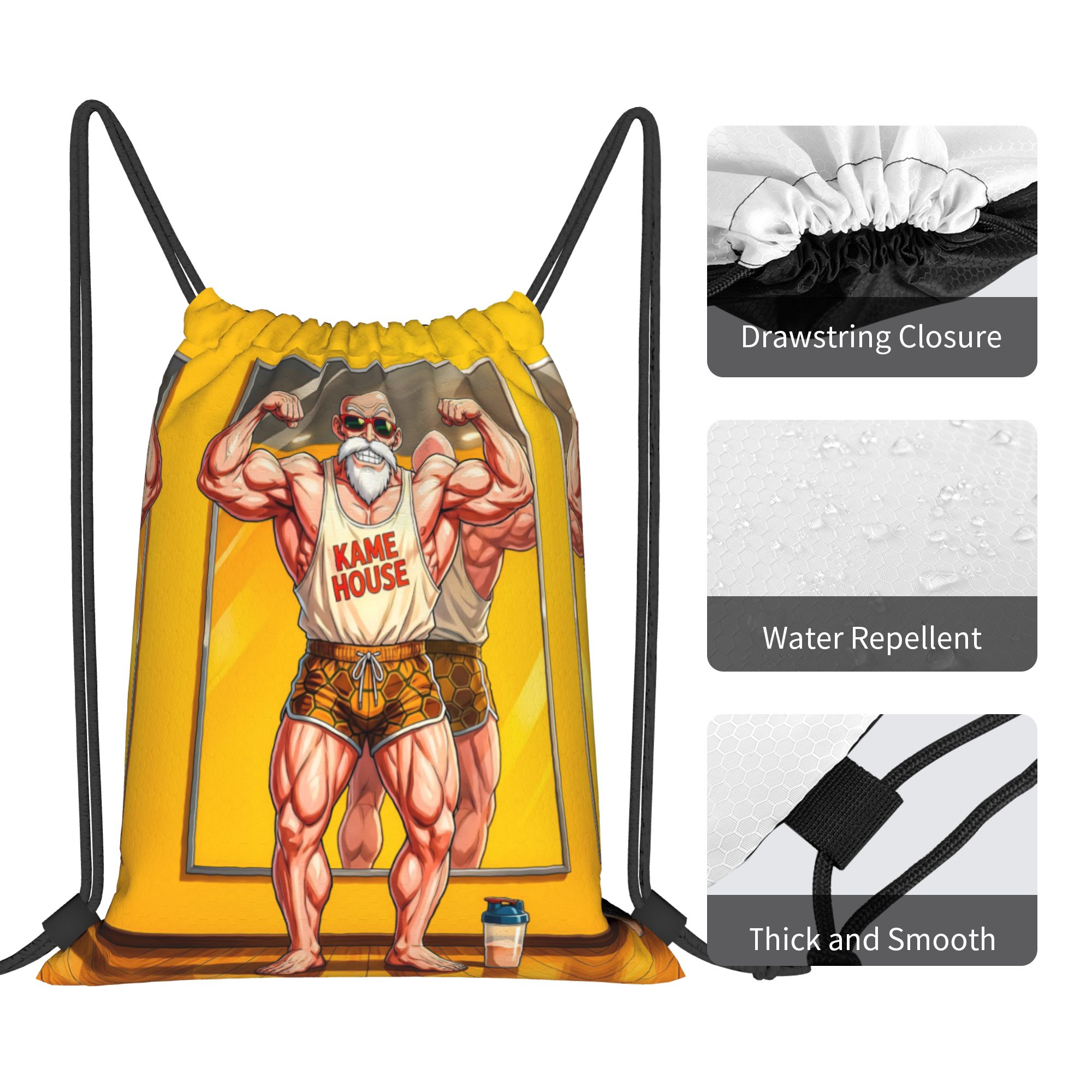 Custom Masters Roshis Drawstri - Drawstring Gym Bag review and price