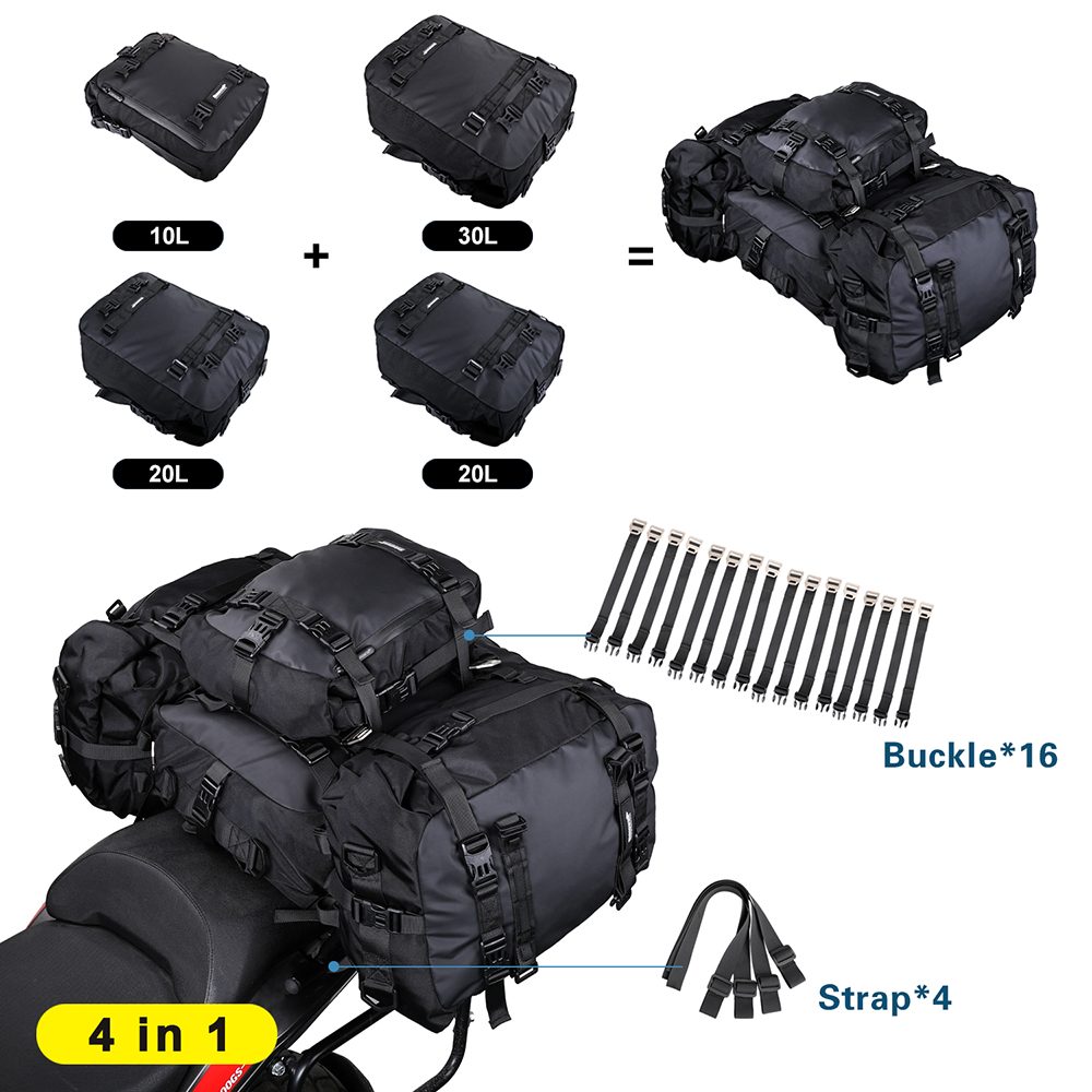 Rhinowalk Motorcycle Rear Seat - Rain Cover Backpack review and price
