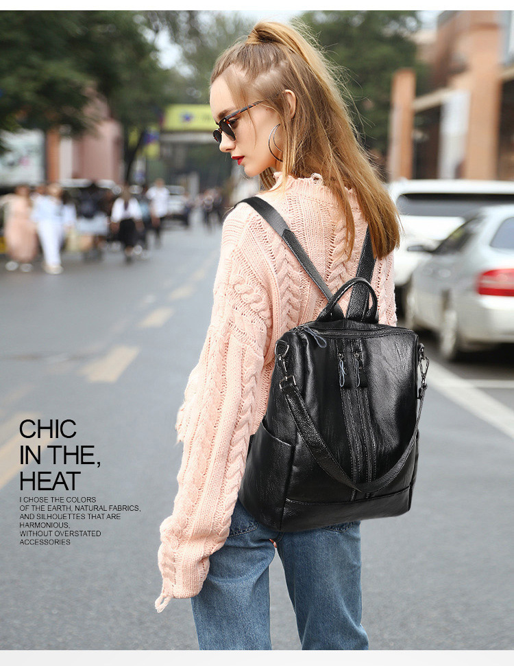 Women Soft Leather Backpack Sc - Canvas Backpack Casual review and price