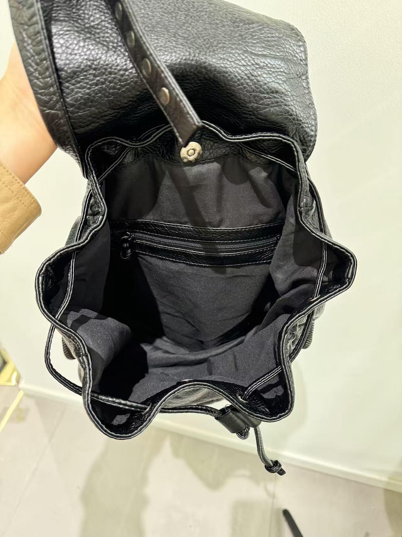 Gothic Punk PU Leather Shoulde - Leather Backpack Vintage review and price