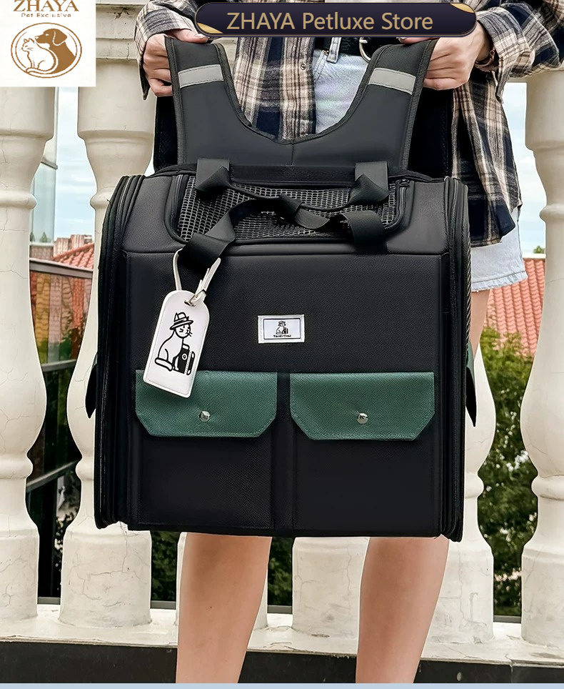 ZHAYA Large Cat Carrier Backpa - Foldable Backpack Small review and price