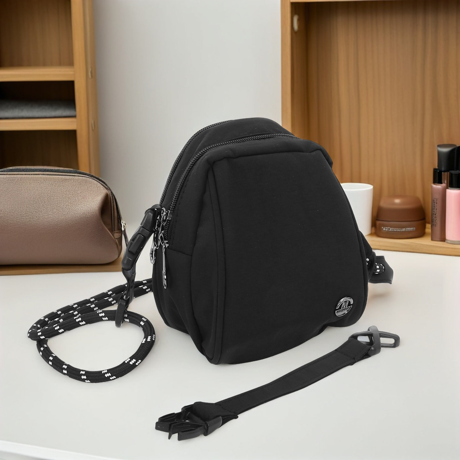 Lightweight Black Shell Bag Cr - Mini Backpack Purse review and price