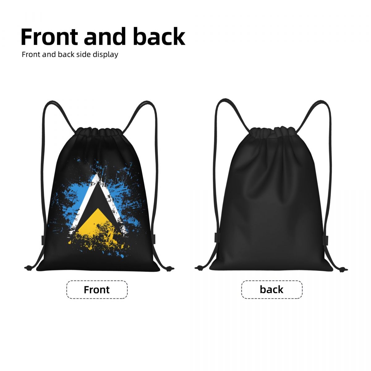 Saint Lucia Country Flag Water - Drawstring Gym Bag review and price