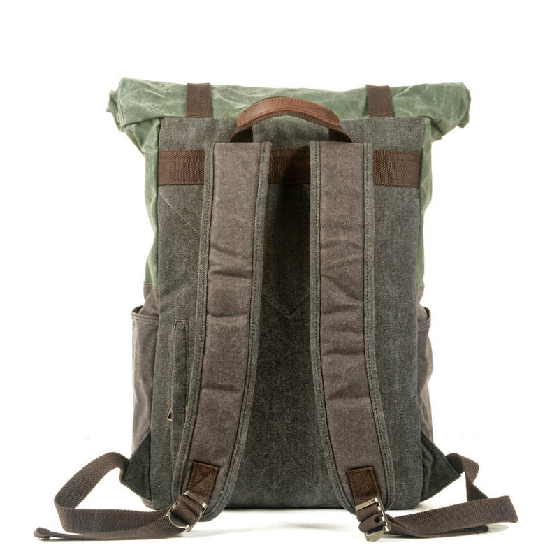 Retro canvas bag, oil-wax canv - Hiking Backpack Waterproof review and price