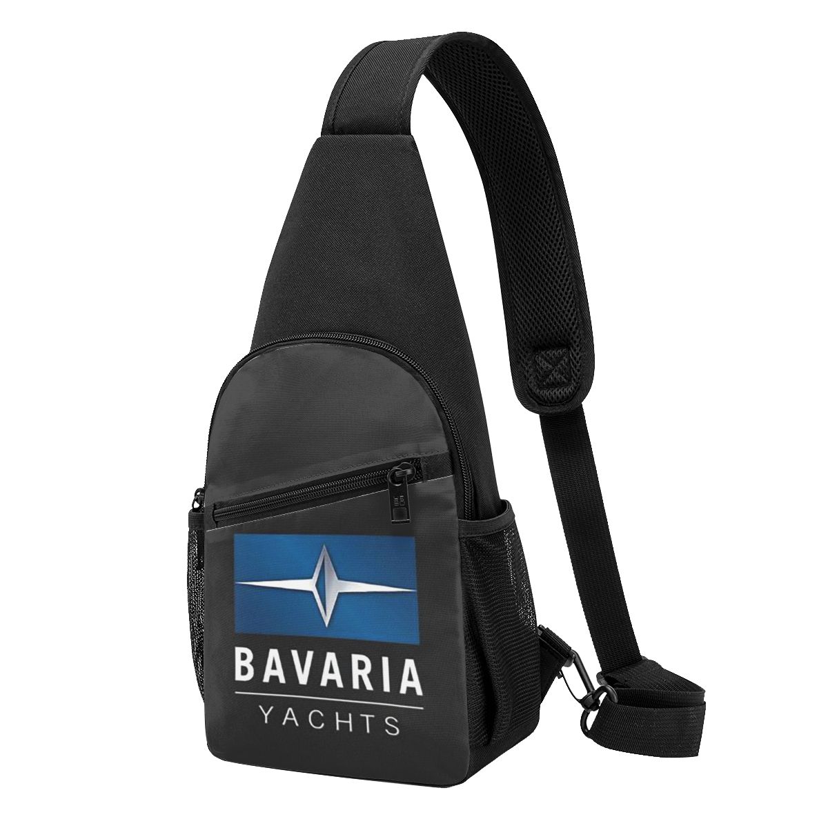 Bavaria Yachts Blue Silver Log - Sling Backpack Shoulder review and price