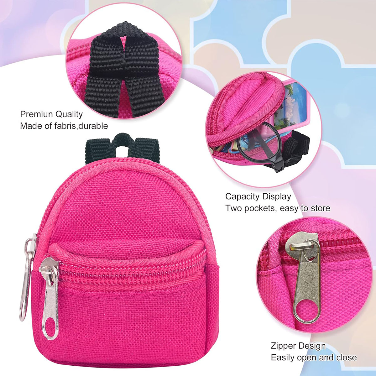 Double-Shoulder Zipper Small C - Mini Backpack Purse review and price