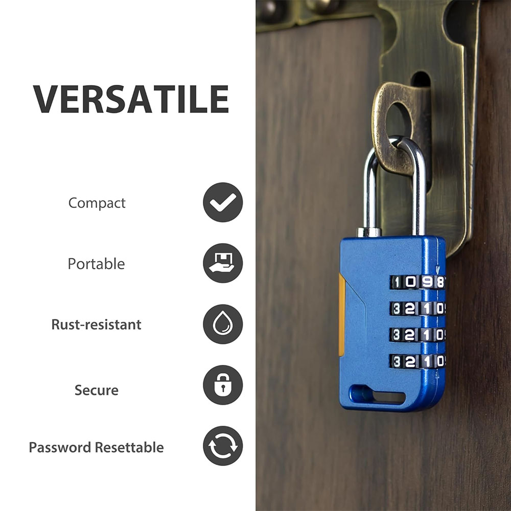 4 Digit Combination Padlock wi - Travel Backpack Anti Theft review and price