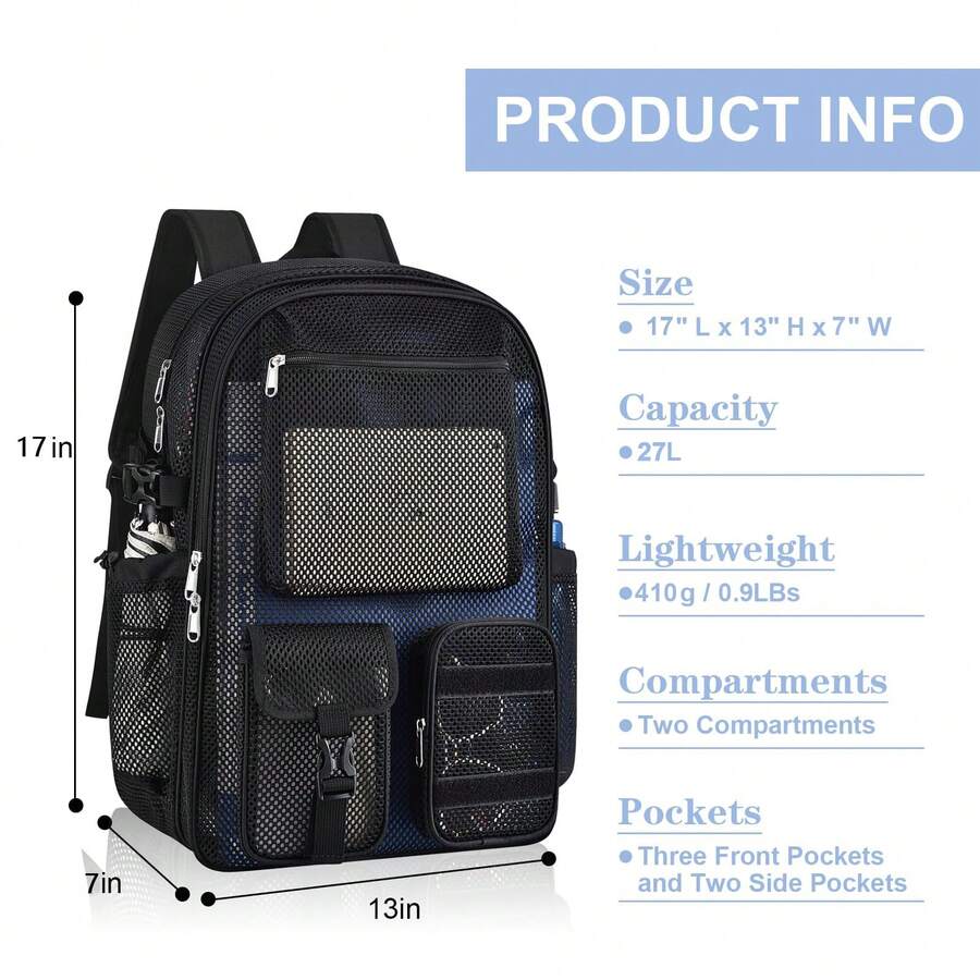 Mesh Backpack 36L Large Heavy  - Canvas Backpack Casual review and price