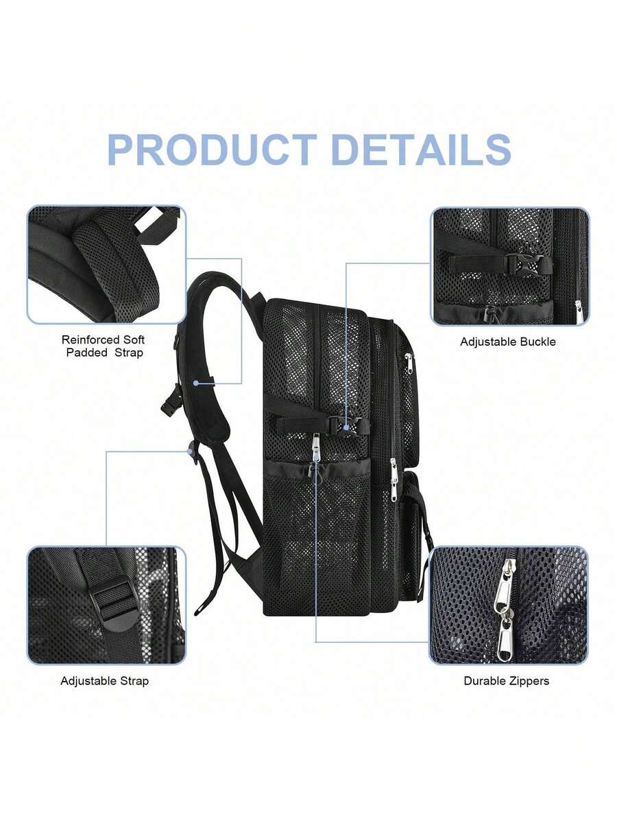 Mesh Backpack 36L Large Heavy  - Canvas Backpack Casual review and price