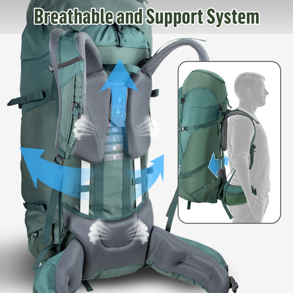 Night Cat Internal-frame Hikin - Rain Cover Backpack review and price