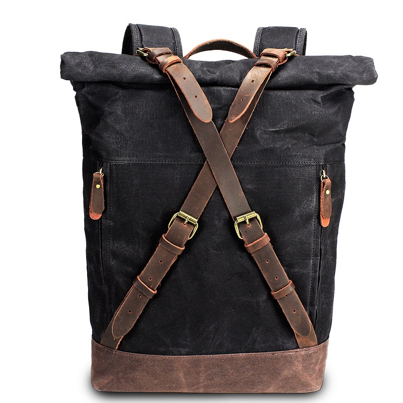 Retro Canvas Leather Backpacks - Leather Backpack Vintage review and price